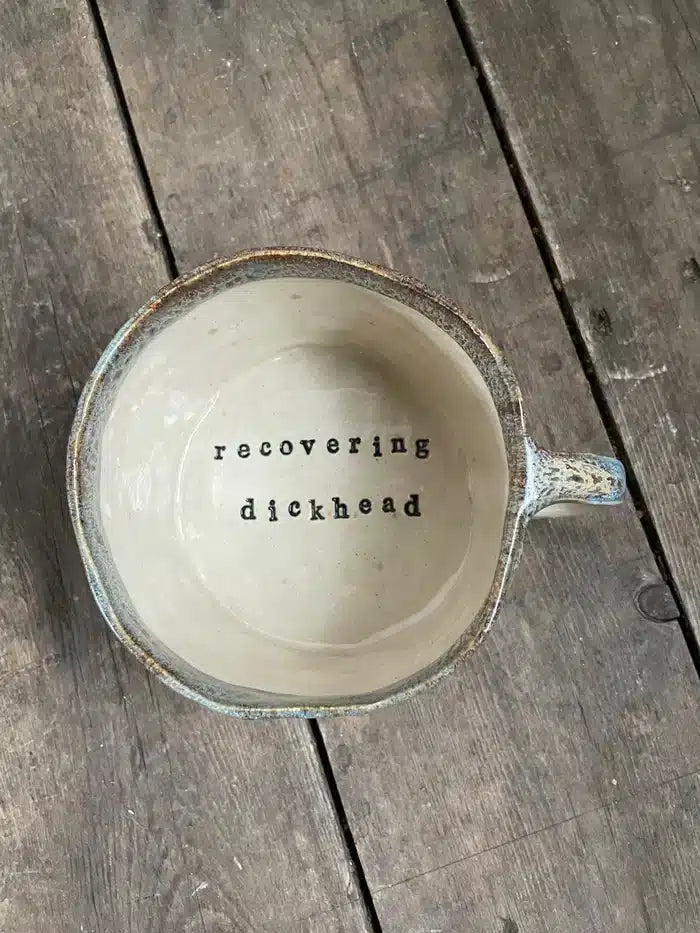 Recovering Dickhead Mug Blue image 0