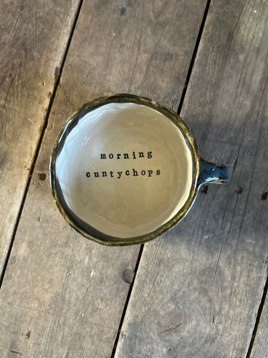 Morning cuntychops mug